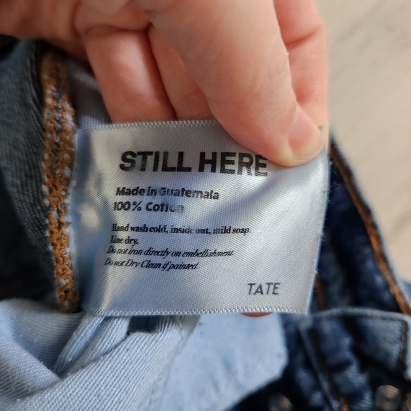 Still Here Tate Woodland Tapered Leg Jeans Classic Blue Size 24 - Picture 12 of 14